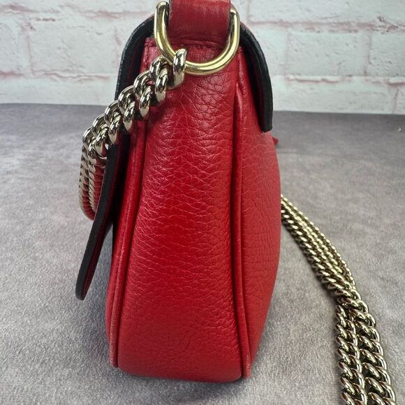 Gucci Soho Flap Chain Leather Crossbody Bag - Picture 5 of 16